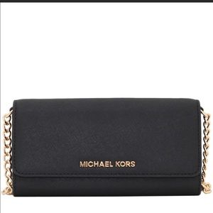 Michael Kors Wallet on Chain Jet Set Saffiano